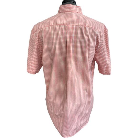 Large T Harris London Men's Pink Checked Button Down Shirt - Picture 4 of 5